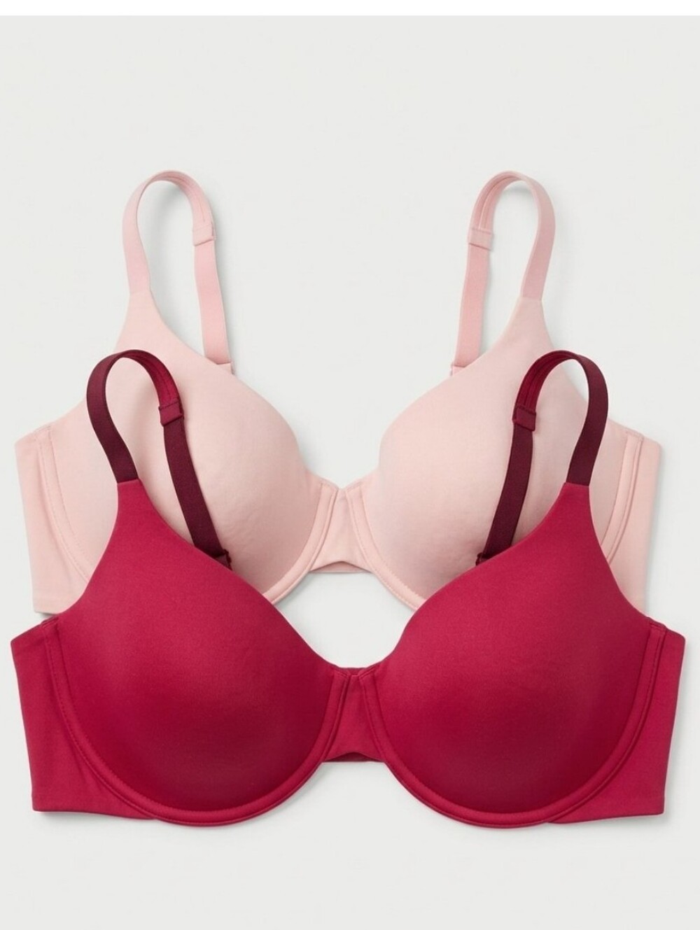 BODY by Victoria Underwired Support Bundle Of 2 Bra in Berry and Light Pink